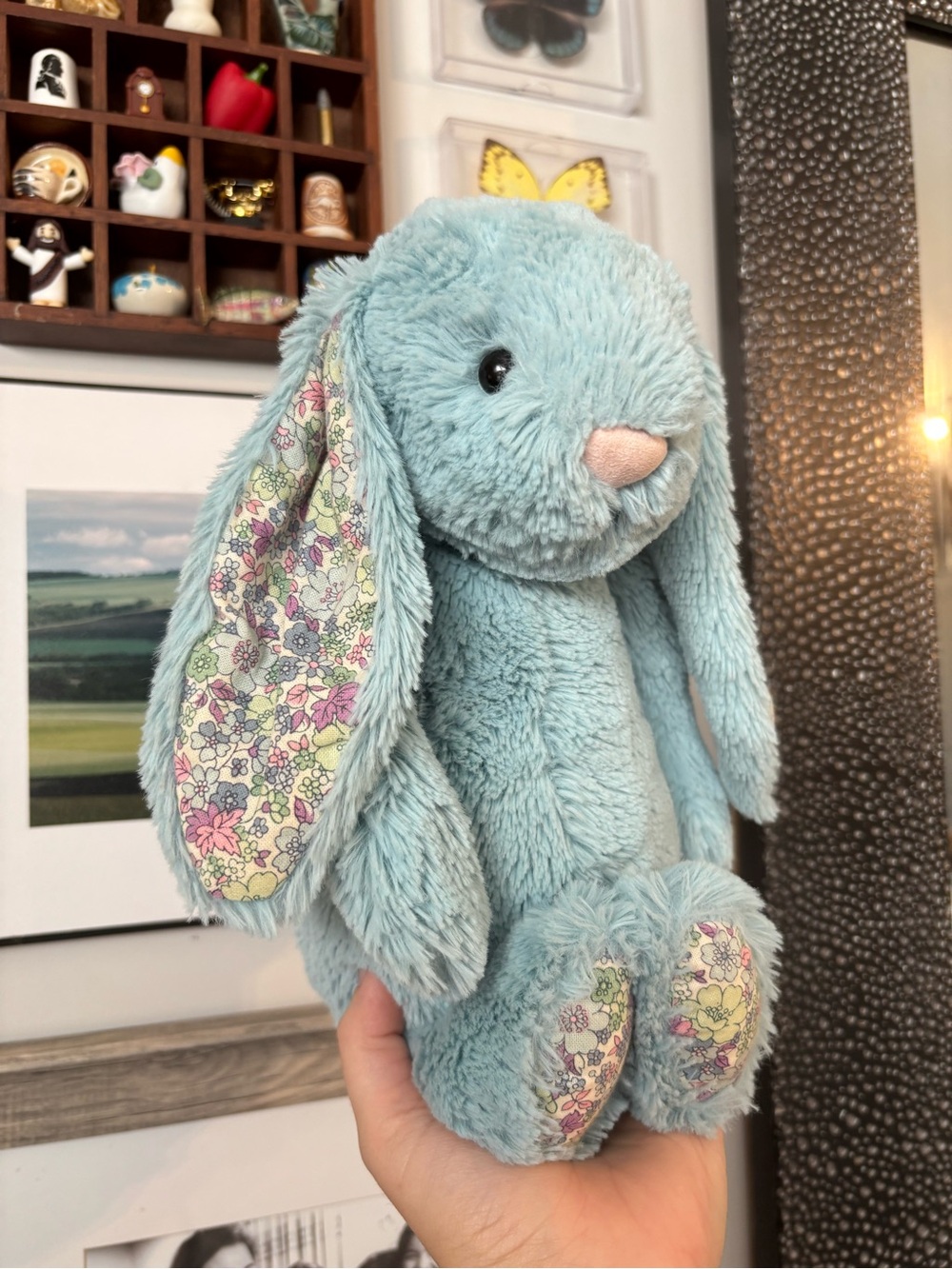 Aqua Blossom Jellycat Bunny - Rare